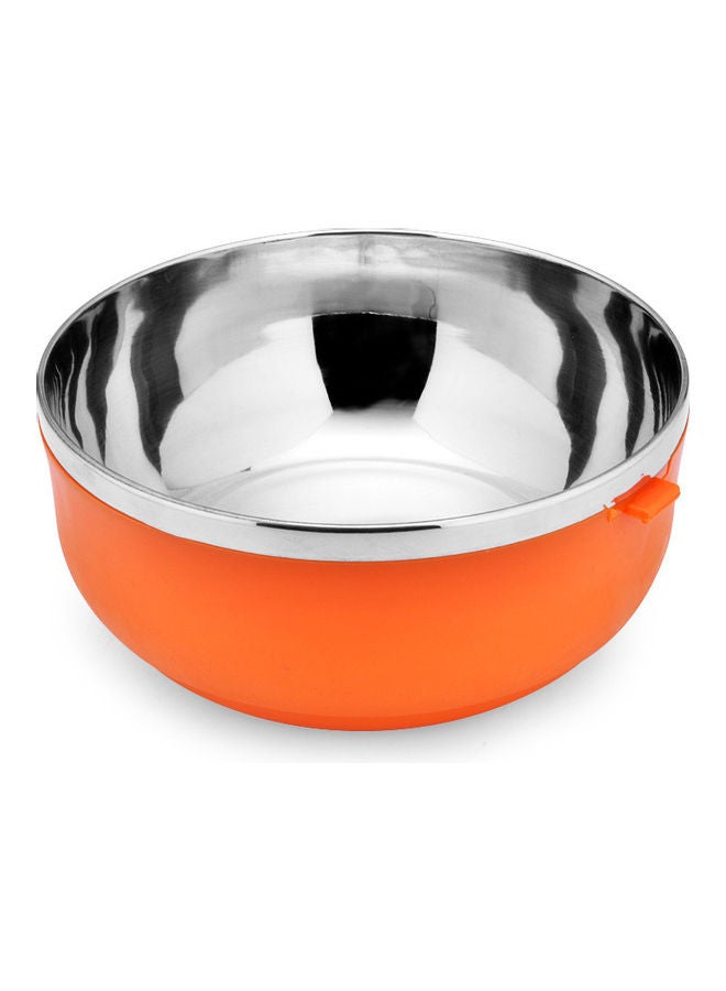 Generic Stainless Steel Round Sealing Thermal Insulation Lunch Box orange 20x20x20cm  - Image 3