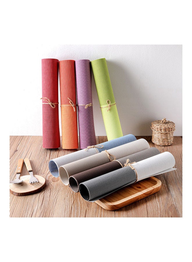 1Pc Waterproof Rectangular Placemat with Antiskid Texture for Table Decor gray white 45*45*45cm - Image 3