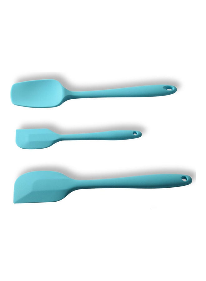 3Pcs/Set Silicone Food Spatula Set for Kitchen Baking Salad Mixing Tools sky blue 28*28*28cm  - Image 1