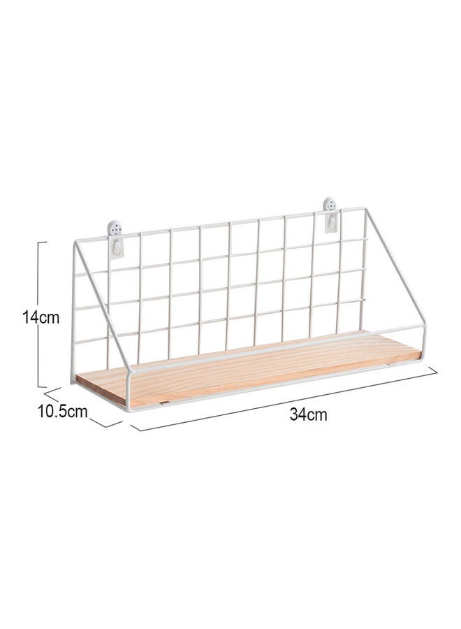 رف تخزين من الخشب والحديد للتعليق على الحائط لديكور المنزل - حجم صغير أسود 29*29*29سم - Image 5