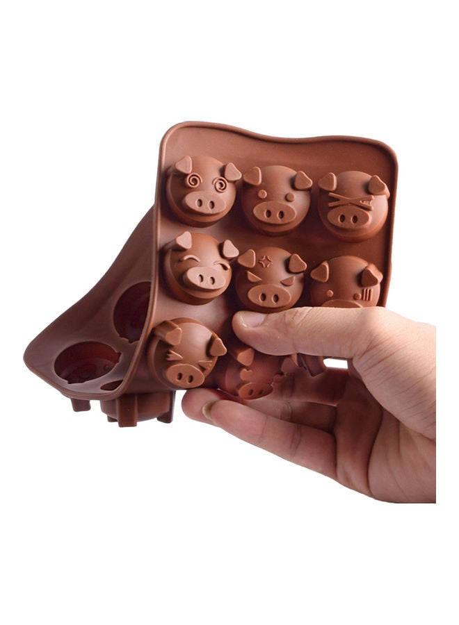 Silicone Mold for DIY Chocolate Candy Fondant Cake Baking Brown 20*20*20cm  - Image 3