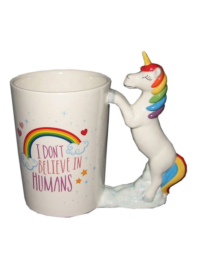 Cute 3D Animal Handle Ceramic Mug with Large Capacity for Milk Tea Coffee Cup Volume:301-400ml Style:Lipstick multicolor 15*15*15cm - Image 2