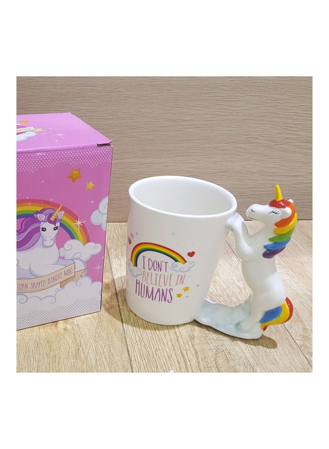 Cute 3D Animal Handle Ceramic Mug with Large Capacity for Milk Tea Coffee Cup Volume:301-400ml Style:Lipstick multicolor 15*15*15cm - Image 5