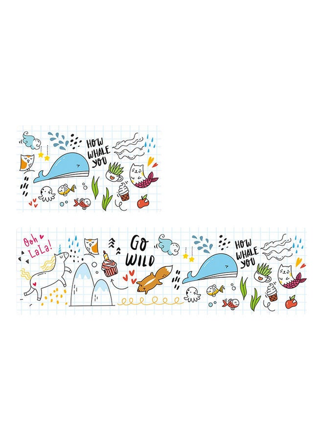 Rectangle Waterproof Non-Slip PU Floor Mat for Home Entrance Kitchen Rococo 44*44*44cm - Image 2
