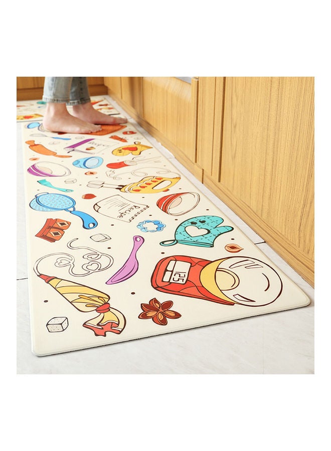 Rectangle Waterproof Non-Slip PU Floor Mat for Home Entrance Kitchen Rococo 44*44*44cm - Image 3