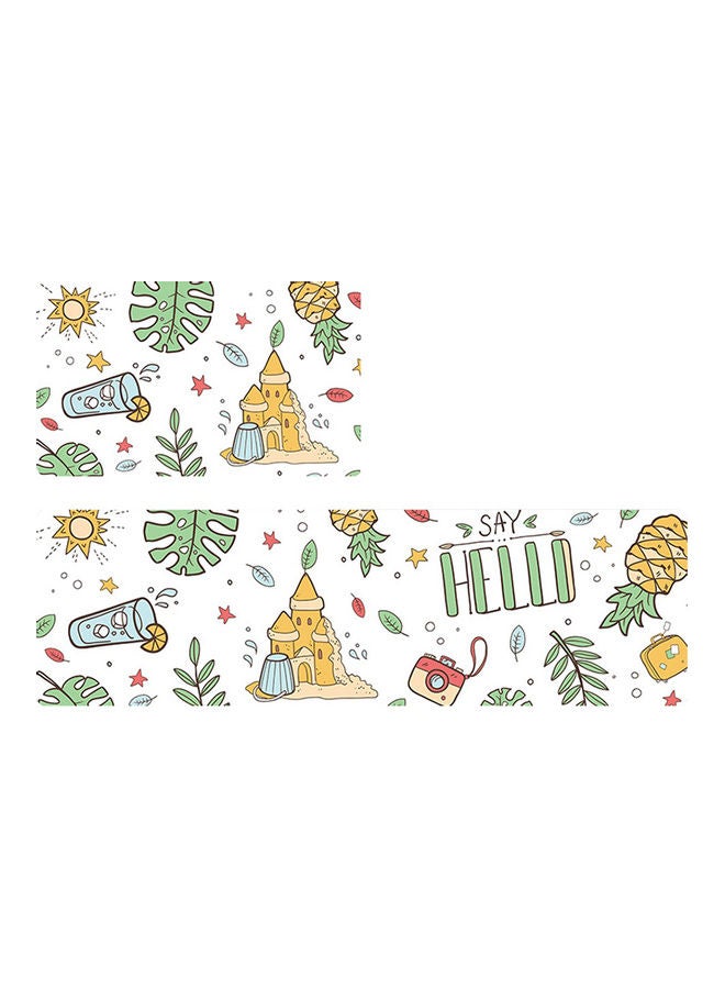 Rectangle Waterproof Non-Slip PU Floor Mat for Home Entrance Kitchen Rococo 44*44*44cm - Image 4