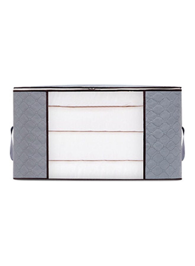 Large Clothes Storage Box with Cap Moistureproof Non-woven Bag Quilt Luggage Sundries Organizer gray 28*28*28cm  - Image 1