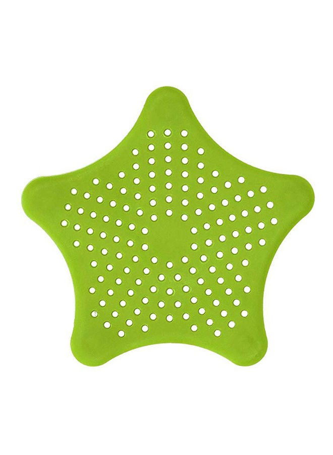 مصفاة لحوض الاستحمام على شكل نجمة خماسية مضادة للانسداد أخضر 20*10*20سم - Image 1