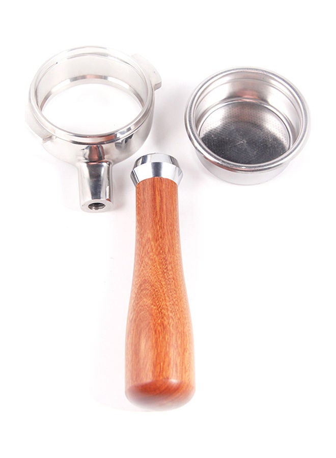 58mm Bottomless Coffee Portafilter Professional Filtering Tools for Semi-automatic Coffee Machine 2 Optional Multicolor 26*7*7cm