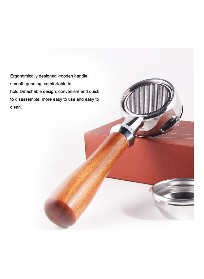 58mm Bottomless Coffee Portafilter Professional Filtering Tools for Semi-automatic Coffee Machine 2 Optional Multicolor 26*7*7cm