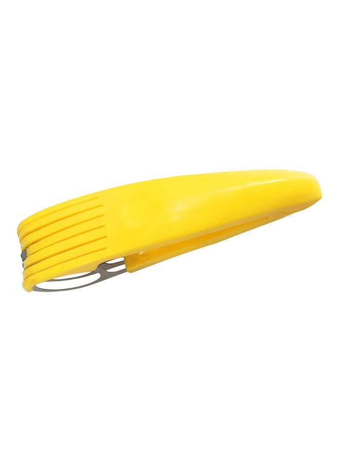 Generic - Banana Slicer Stainless Steel Fruit Salad Cutter Kitchen Tools for Cucumber Sausage Banana Yellow 18*4.5*4.5cm - Image 1