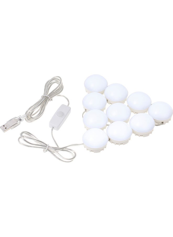 Tomshine - LED Vanity Mirror Light Kit White 25.00*3.40*17.50cm - Image 1