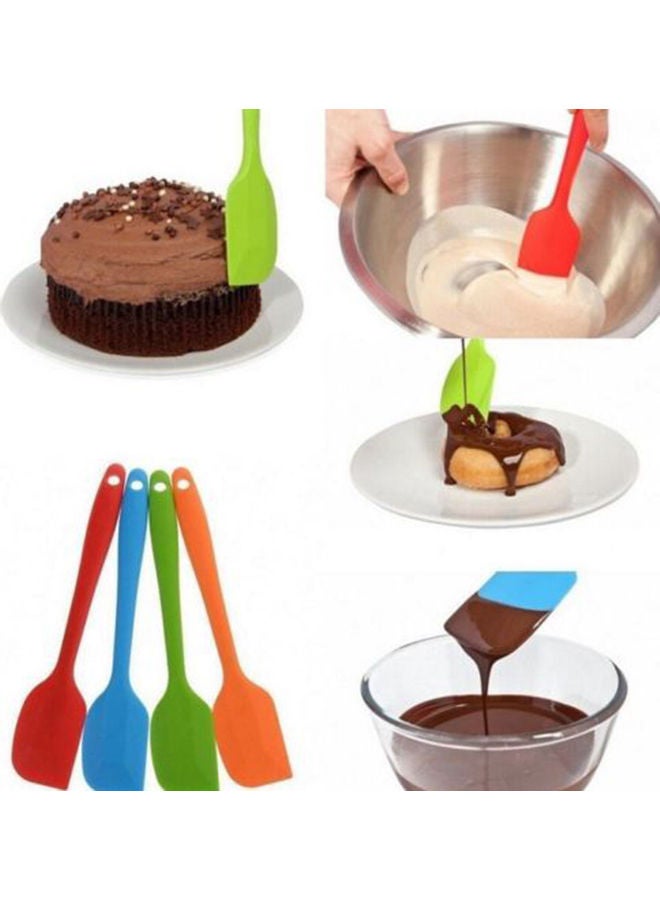 Generic - Cake Butter Cream Spatula Baking Scraper Mixing Tool Silicone High Temperature Resistance Baking Tool Multiple Colors Choice Multicolour 21*21*21cm - Image 1