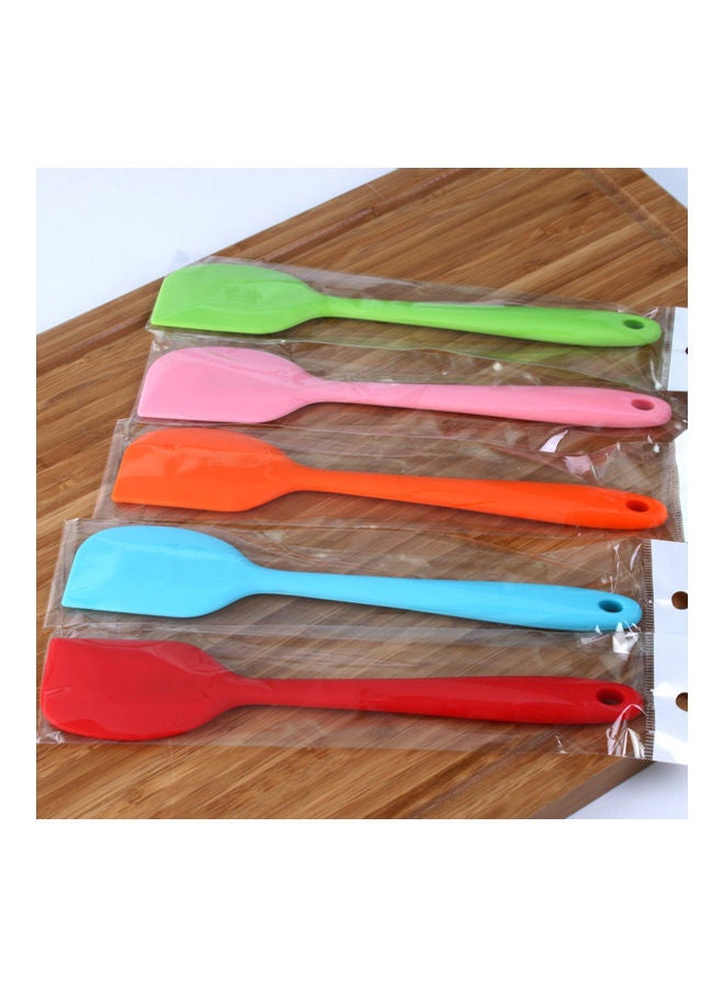 Generic - Cake Butter Cream Spatula Baking Scraper Mixing Tool Silicone High Temperature Resistance Baking Tool Multiple Colors Choice Multicolour 21*21*21cm - Image 1
