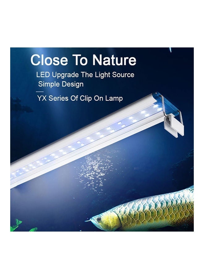 Super Slim LED Aquarium Light Aquatic Plant Extensible Waterproof Clip-on Lamp White Light 20*10*20cm - Image 2