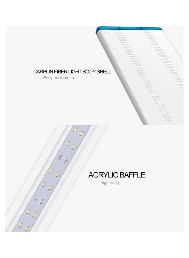 Super Slim LED Aquarium Light Aquatic Plant Extensible Waterproof Clip-on Lamp White Light 20*10*20cm - Image 5