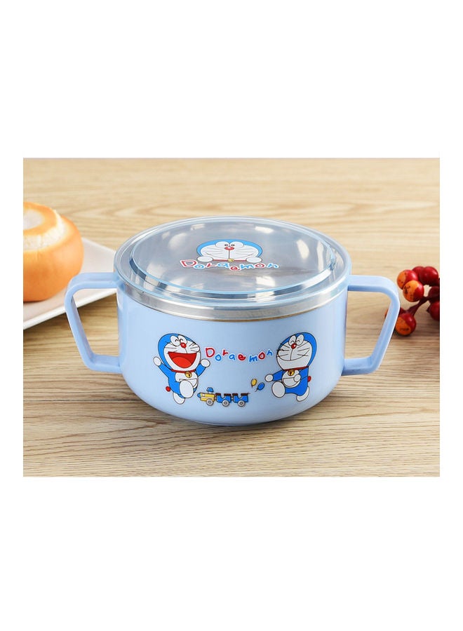 Generic - Cartoon Stainless Steel Insulated Bowl with Dual Handle for Kids Tableware multicolor 12*12*12cm - Image 1