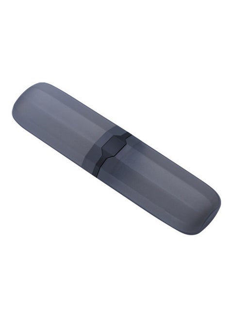 Portable Travel Toothbrush Toothpaste Storage Box Case Cutlery Pencil Container Transparent Black