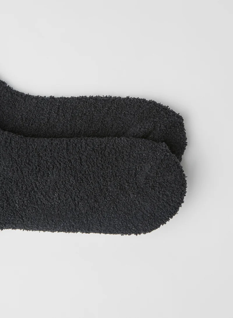 BRAVE SOUL 3 Piece Bed Socks And Eye Mask Set Black