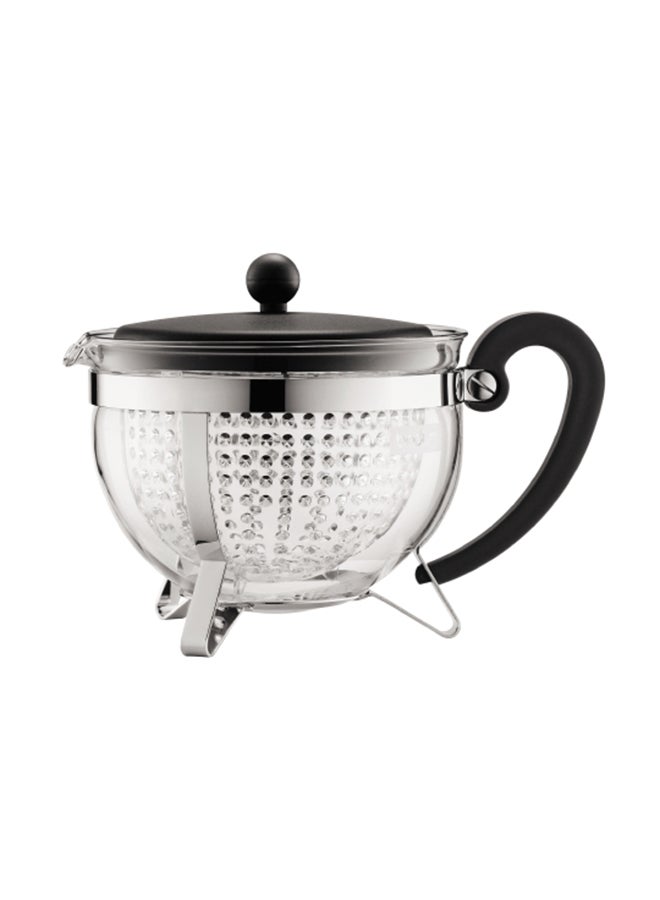 bodum Darjeeling Tea Pot Silver/Black - Image 2