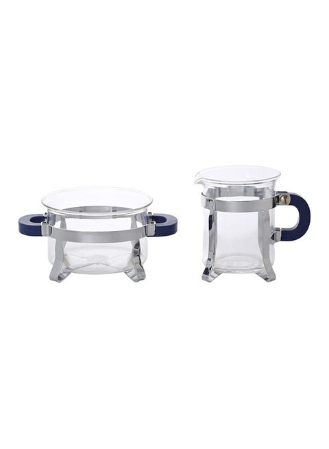 2-Piece Classic Sugar And Creamer Set Clear