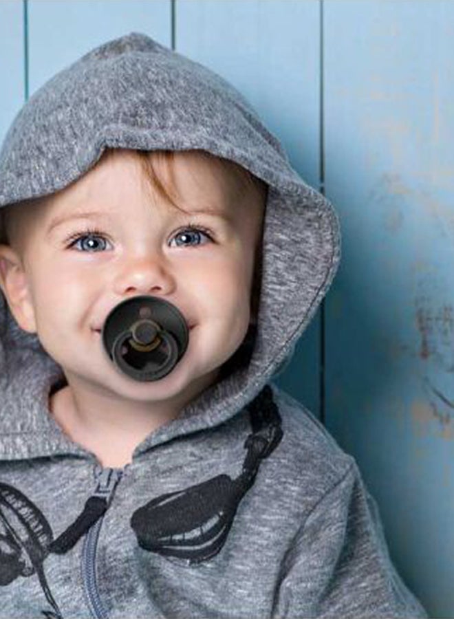 BIBS Pacifier Size 1,  Baby 0-6M , 1-piece - Black  - Image 5