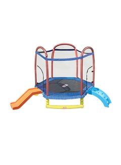 Climb N Slide Trampoline With Ladder 7feet