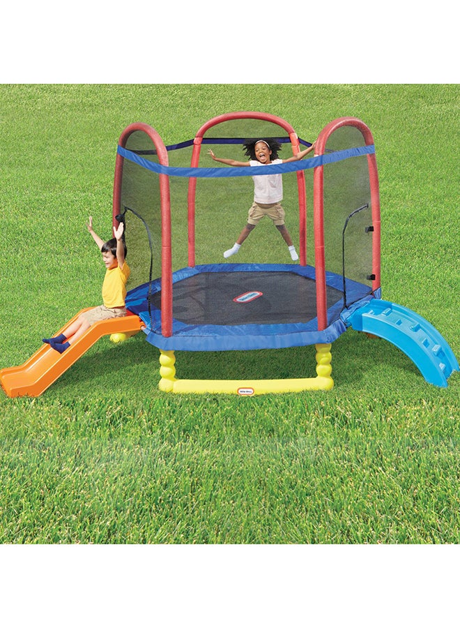 little tikes - Climb N Slide Trampoline With Ladder 7feet - Image 1