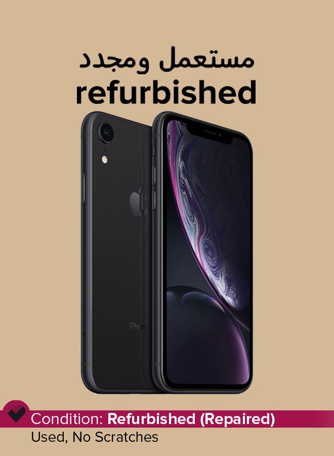 Apple - Refurbished - iPhone XR 64GB Black 4G With Facetime - Middle East Version - Image 1