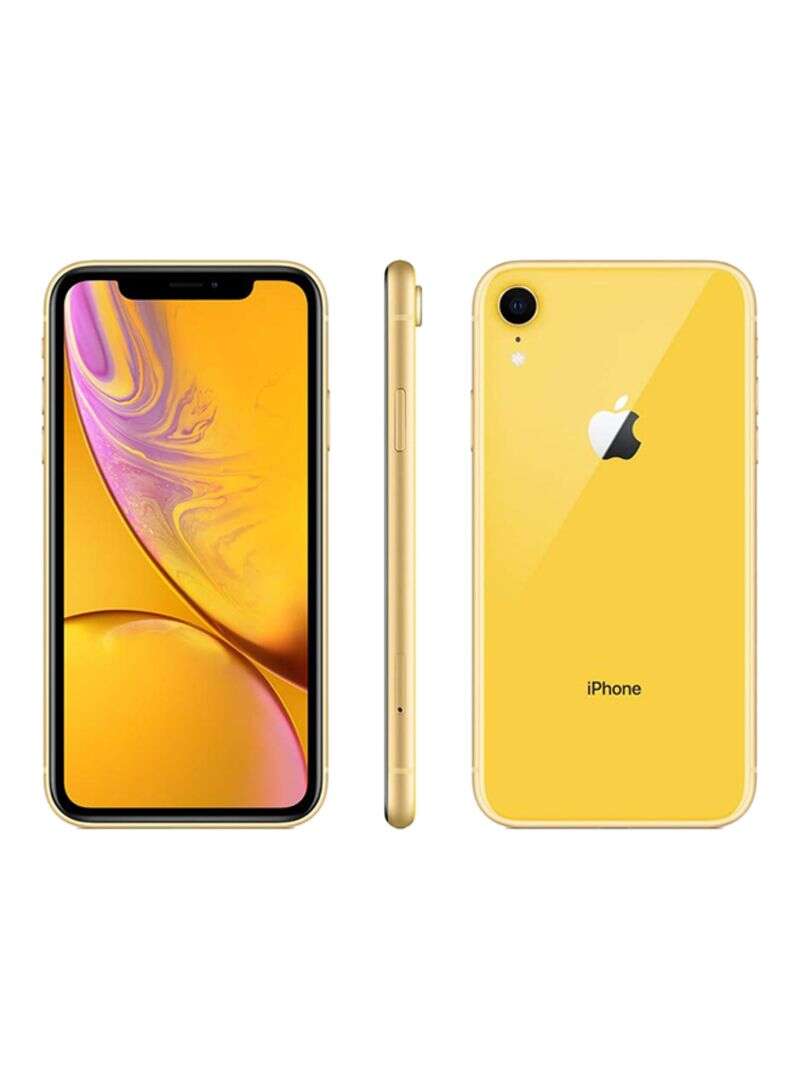 أبل - مستعمل ومجدد - هاتف آيفون XR بذاكرة روم 64 جيجابايت مع تطبيق فيس تايم ويدعم تقنية 4G LTE بلون أصفر - Image 1