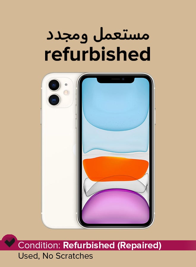 Apple - Refurbished - iPhone 11 64GB White 4G With Facetime - International Version - Image 1