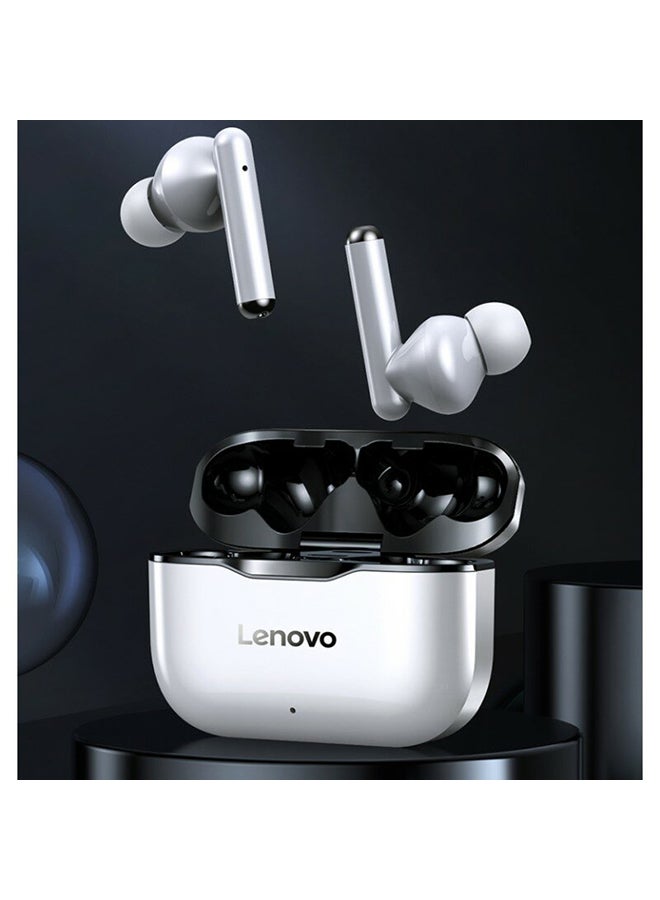 Lenovo Wireless Bluetooth Earphone With 3300mAh Power Bank White/Silver - Image 3