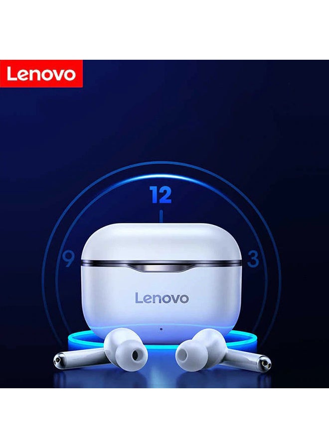 Lenovo Wireless Bluetooth Earphone With 3300mAh Power Bank White/Silver - Image 5
