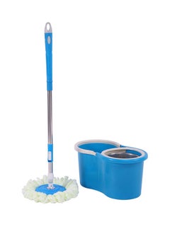 Rotating Spin Mop With Bucket Blue 47centimeter