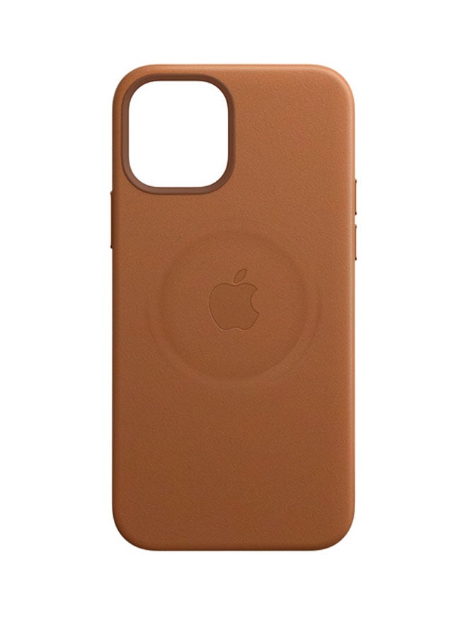 Apple iPhone 12 | 12 Pro Leather Case With MagSafe Saddle Brown - Image 1