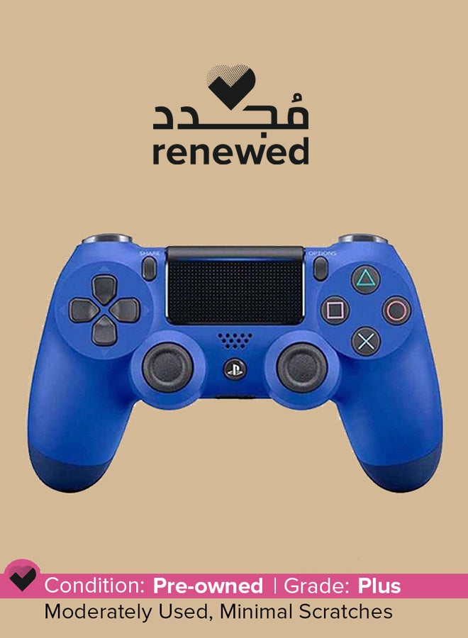 Renewed - DualShock 4 Wireless Controller For PlayStation 4 - Wave Blue