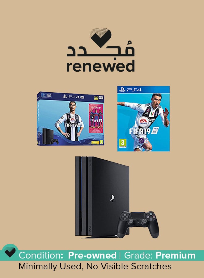 Sony Renewed - PlayStation 4 Pro 1TB Console With FIFA 19 - Image 1