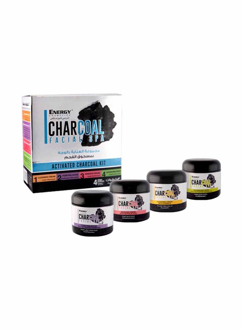 إنيرجي كوزماتيكس مجموعة العناية بالوجه بمسحوق الفحم