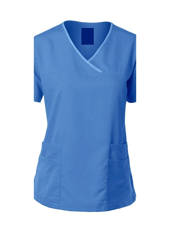 Veronica 2-Piece Uniform T-Shirt With Pants Blue - Image 4