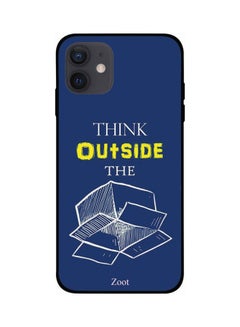 Zoot Think Outside The Box Printed Case Cover -for Apple iPhone 12 mini Blue/White/Yellow Blue/White/Yellow  - Image 1