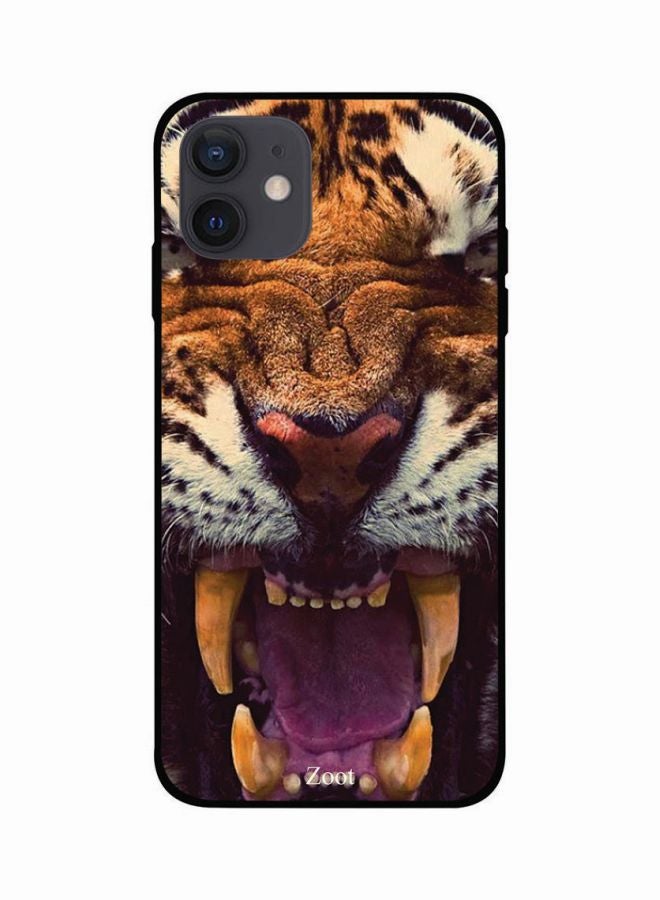 Zoot Tiger Printed Case Cover -for Apple iPhone 12 mini Brown/Beige/Pink Brown/Beige/Pink - Image 1