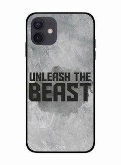 Unleash The Beast Printed Case Cover -for Apple iPhone 12 mini Grey/Black Grey/Black