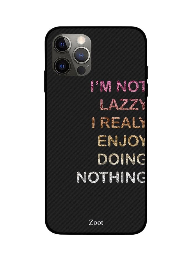 Zoot Quote Printed Case Cover -for Apple iPhone 12 Pro Max Black/Pink/Gold Black/Pink/Gold  - Image 1