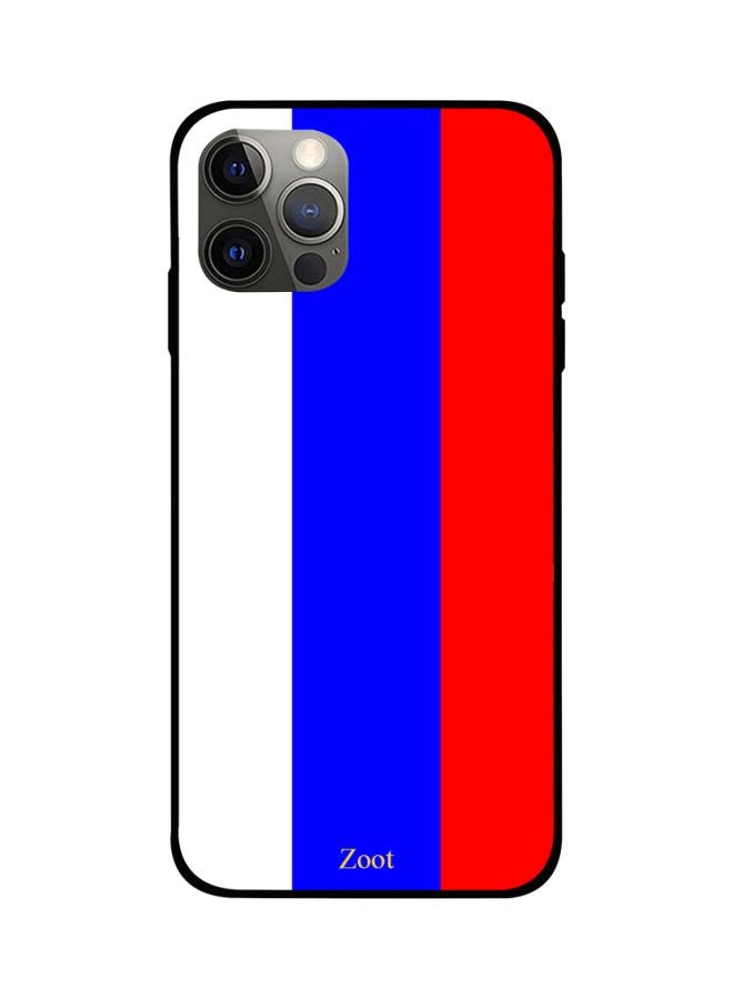 Zoot Colourblock Printed Case Cover -for Apple iPhone 12 Pro Max Blue/Red/White Blue/Red/White  - Image 1