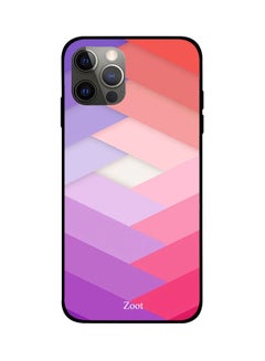 Abstract Printed Case Cover -for Apple iPhone 12 Pro Purple/Pink/Orange Purple/Pink/Orange