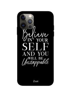 Believe In Your Self Printed Case Cover -for Apple iPhone 12 Pro Black/White Black/White