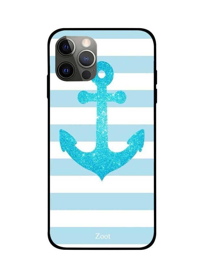 Zoot Anchor Printed Case Cover -for Apple iPhone 12 Pro Blue/White Blue/White - Image 1
