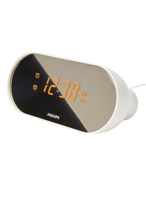 Mirror Finish Clock Radio AJ2000/05 Black/White
