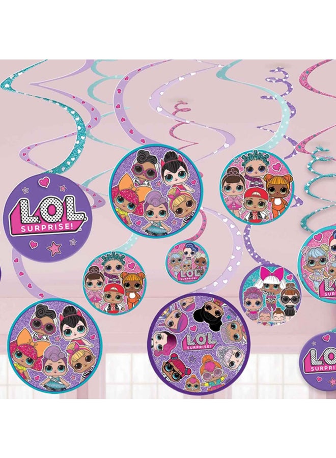 Amscan Lol Surprise Swirl Decoration, 12Pcs - Image 2
