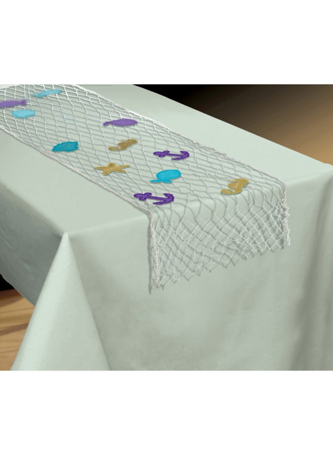 Amscan Mermaid Wishes Fishnet Table Runner - Image 2